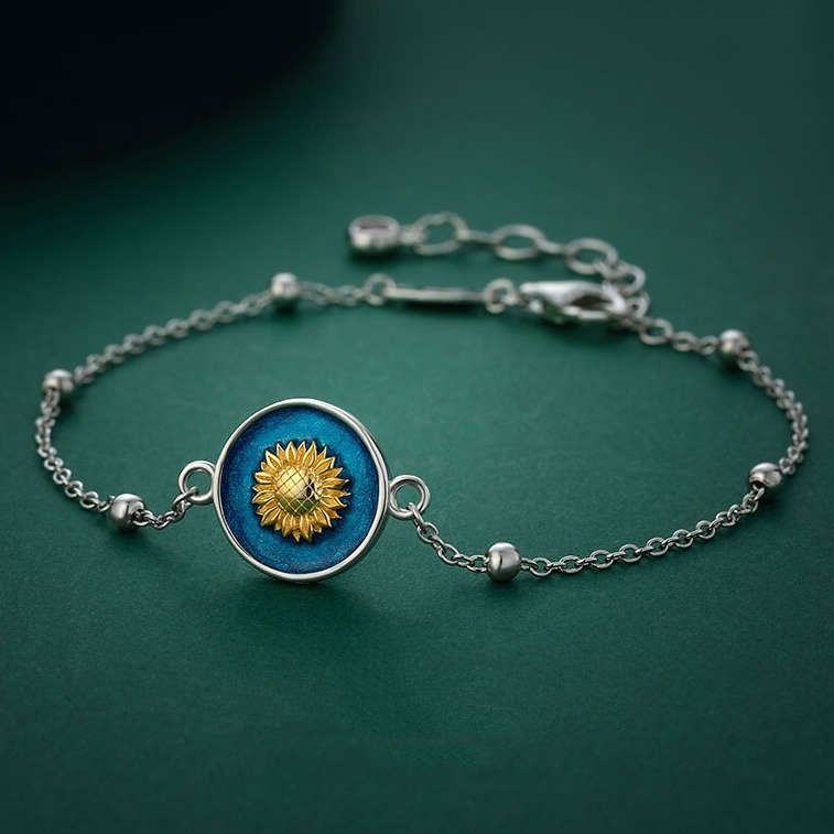 花影梵高向日葵手链