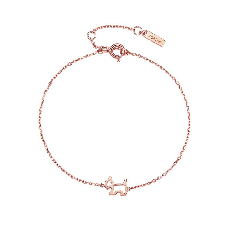 AGATHA 镂空小狗手链