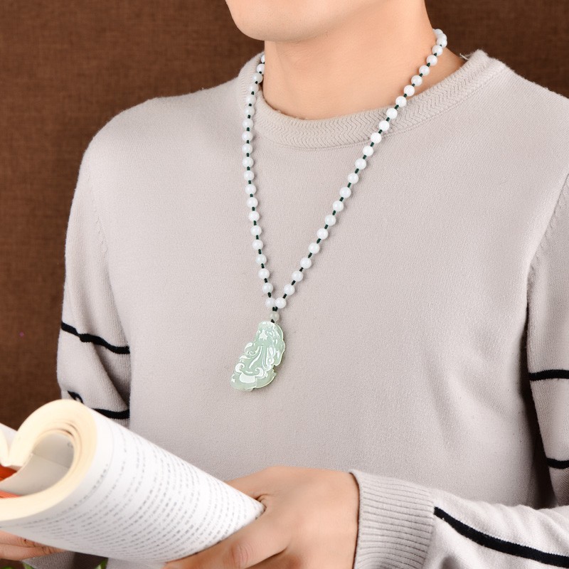 可玉可求 水润貔貅翡翠吊坠