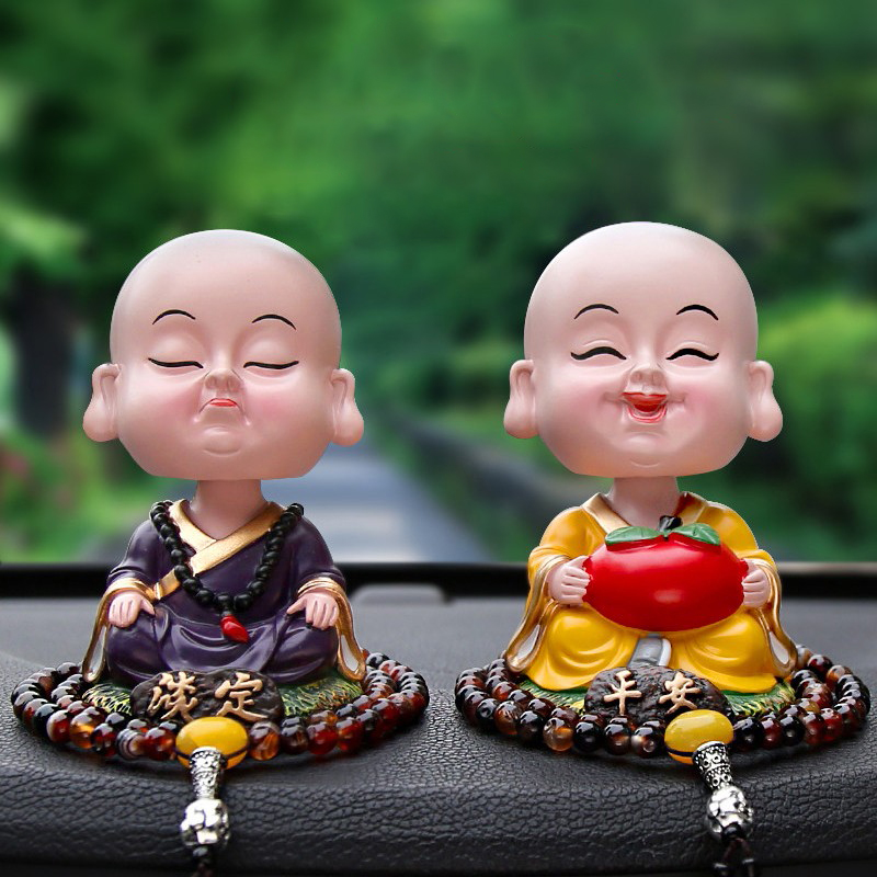 璐艺恺 摇头小和尚 汽车摆件