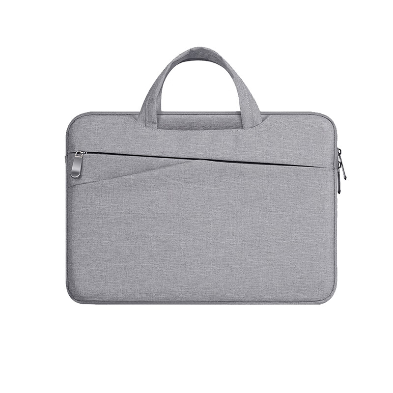 必优美 简约灰色电脑包