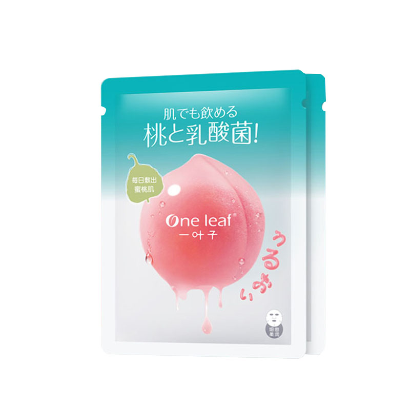 一叶子 乳酸菌水润蜜桃面膜