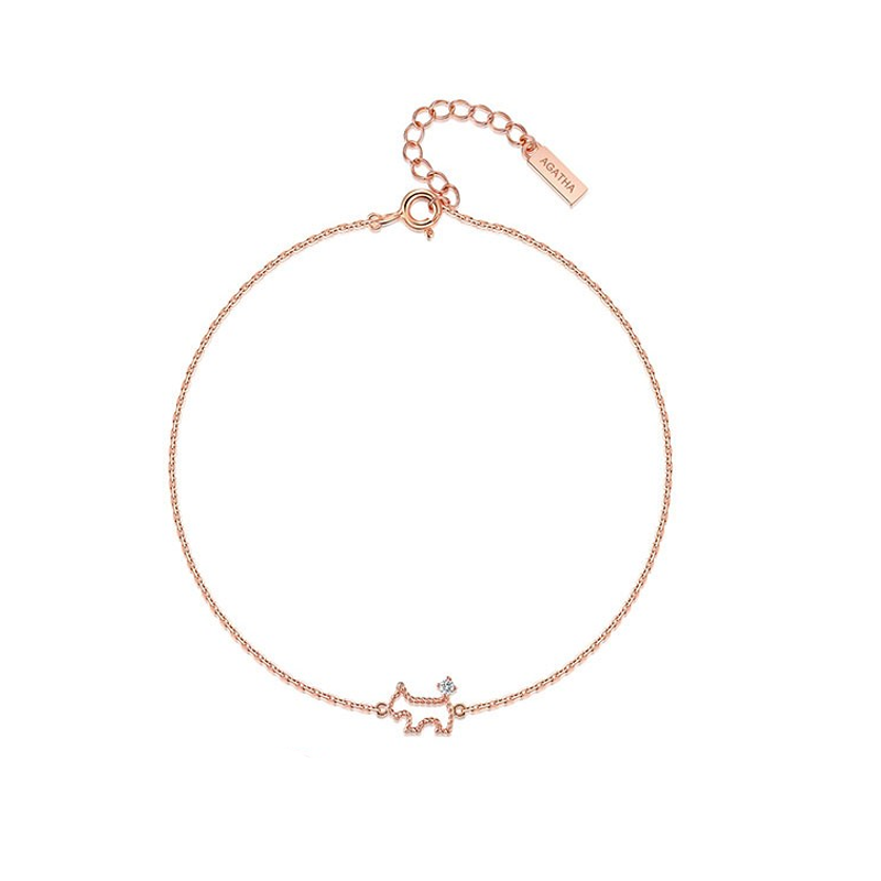 AGATHA 镂空小狗手链