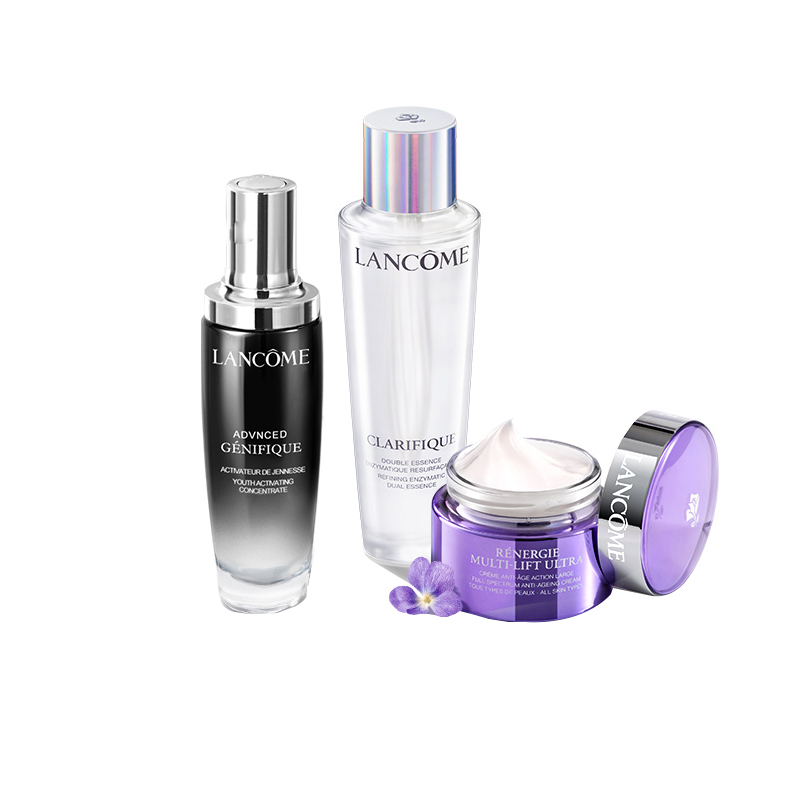 兰蔻 极光水小黑瓶雪花霜套装