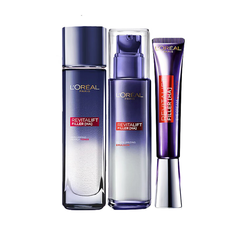 欧莱雅 复颜玻尿酸眼霜水乳套装