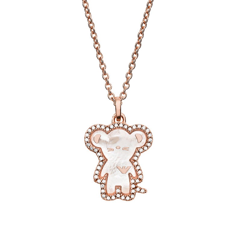 阿玛尼 鼠年生肖 项链