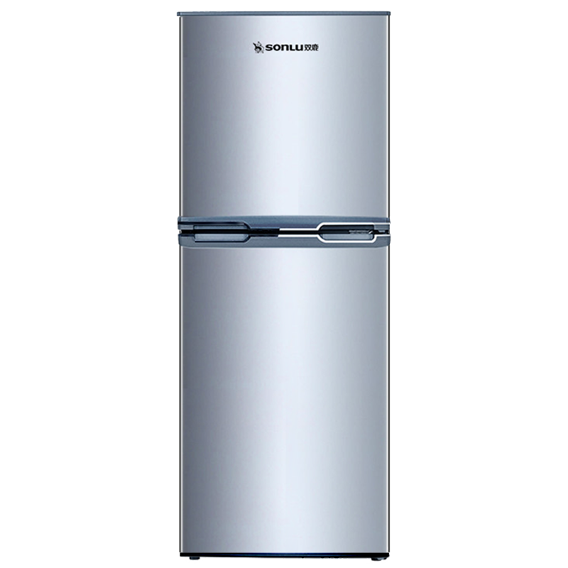 双鹿可移动隔板双门冰箱