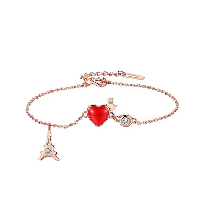 瑷嘉莎 巴黎之心手链