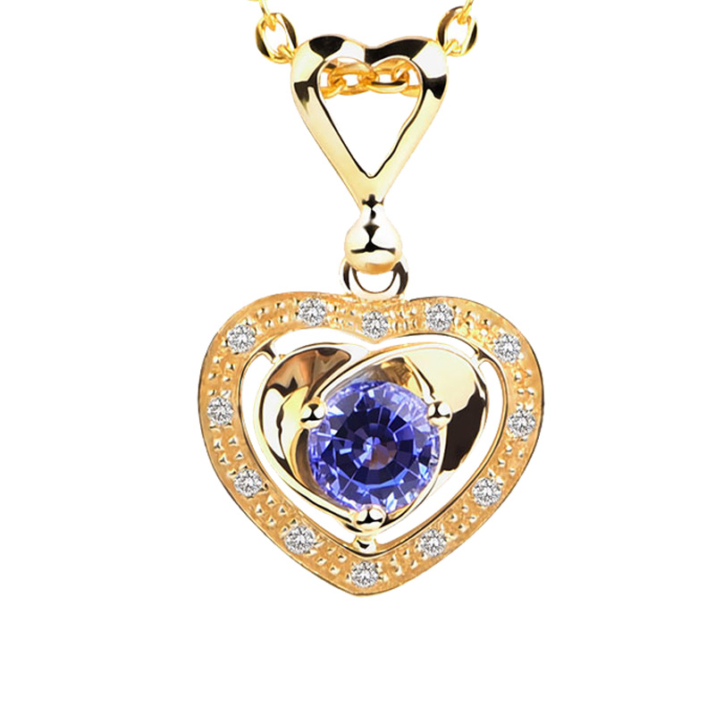 JOLEE 18K金蓝宝石项链