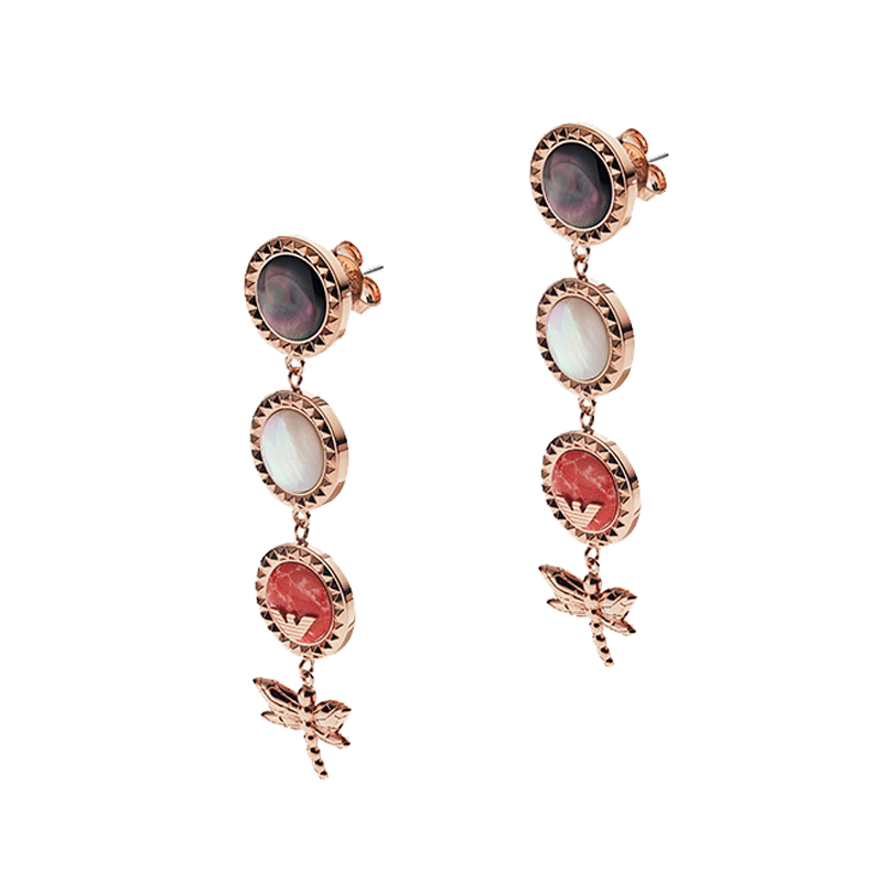 阿玛尼 复古蜻蜓耳饰