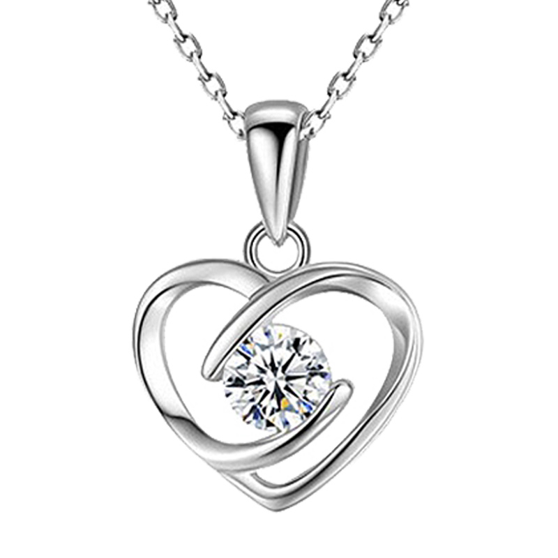 劳拉图爱心形吊坠项链