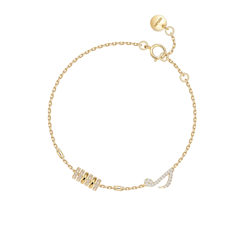 何方珠宝 音符 手链