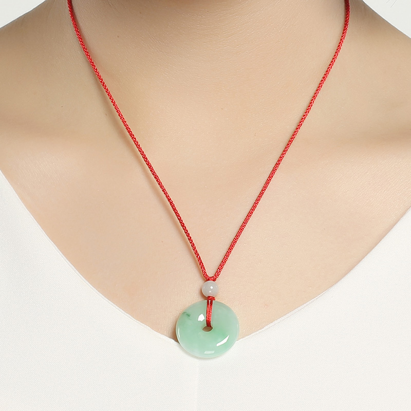 凤禧 平安扣翡翠吊坠