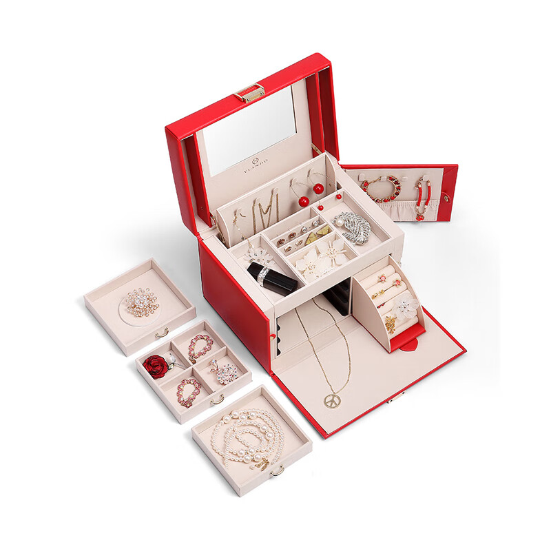 唯兰朵 皮革材质首饰收纳盒