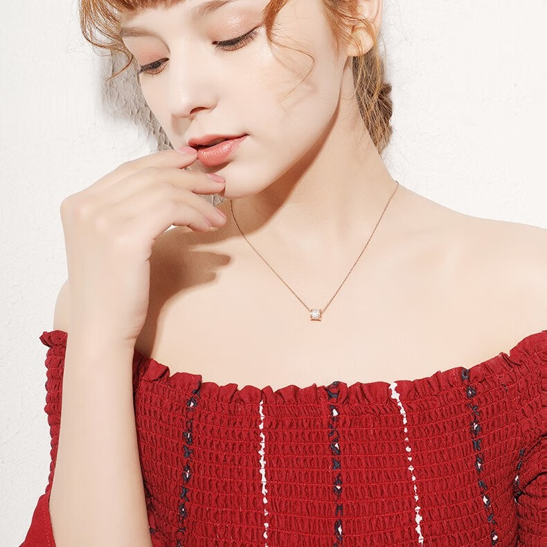 槿目 18K金小蛮腰项链