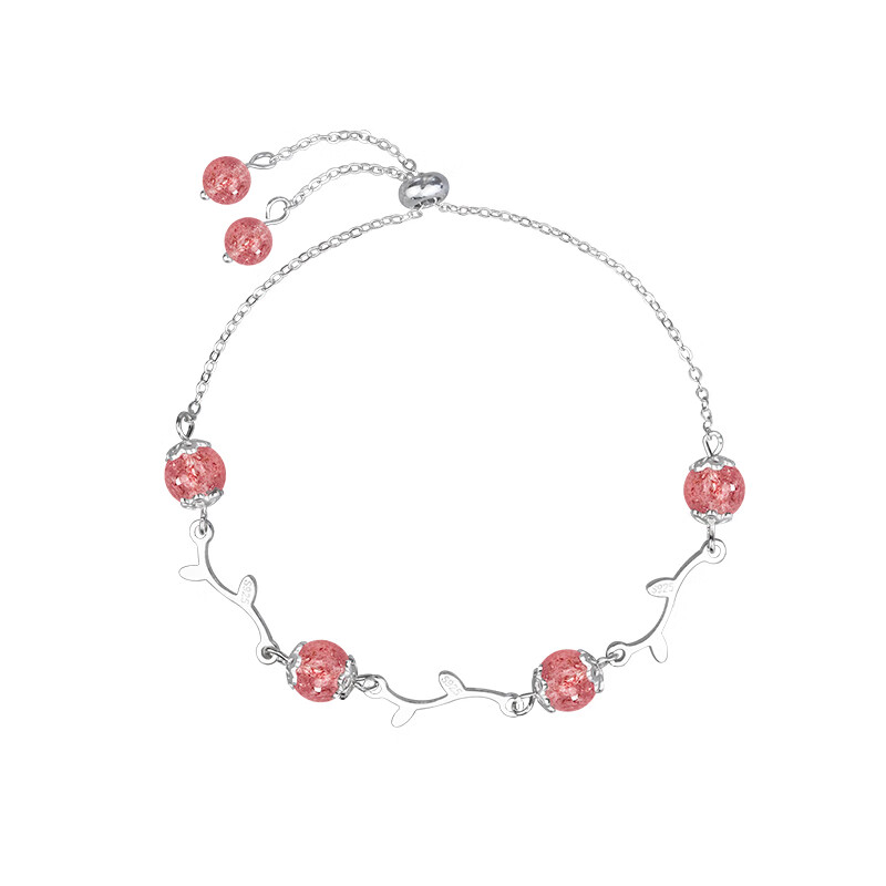 YYEU 花枝草莓晶手链