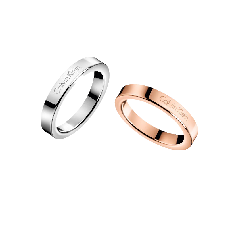 CK 简约清丽情侣戒指