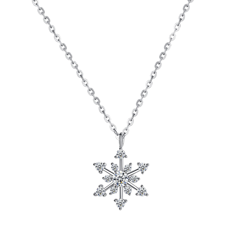 黛洛奇 浪漫雪花项链
