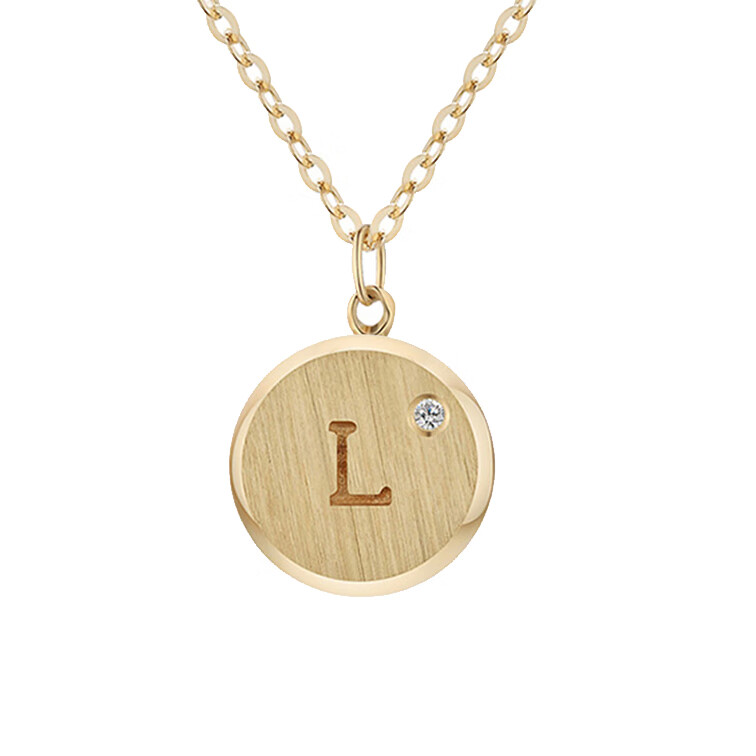 阿菲娜 时尚字母锁骨项链