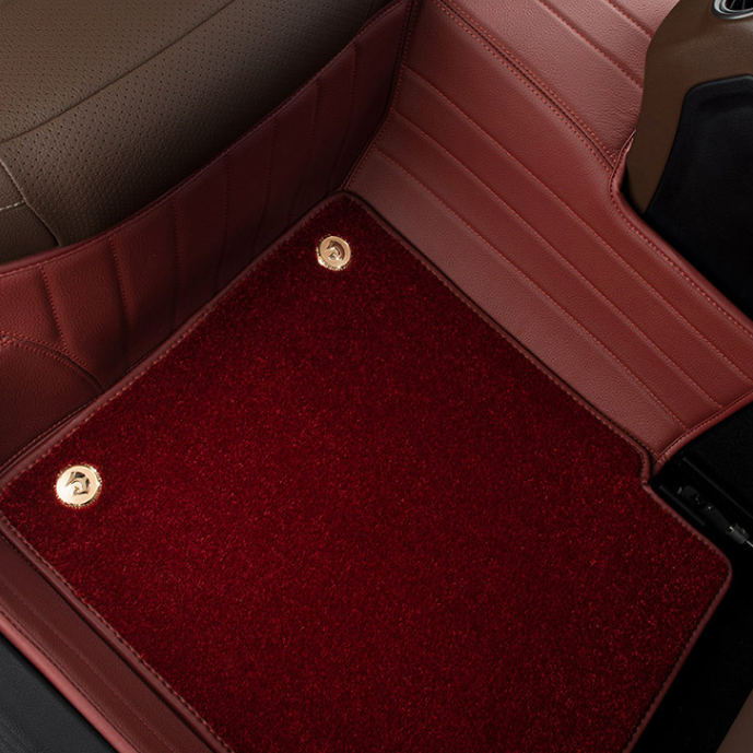 百德 法拉皮咖啡色汽车脚垫