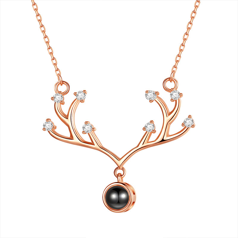 奢蒂 纳米微刻 项链