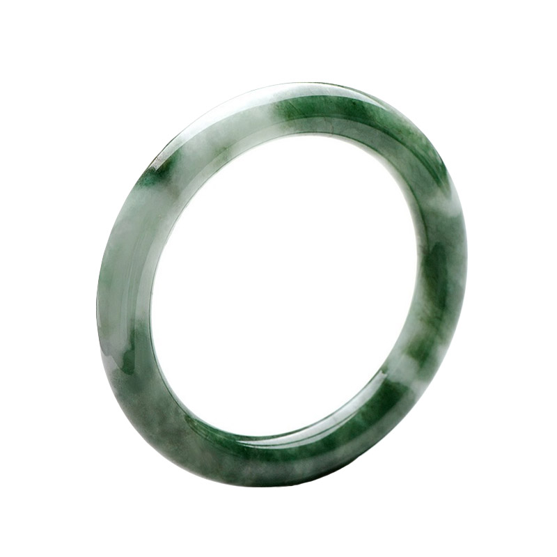 千载一玉 圆柱翡翠 手镯