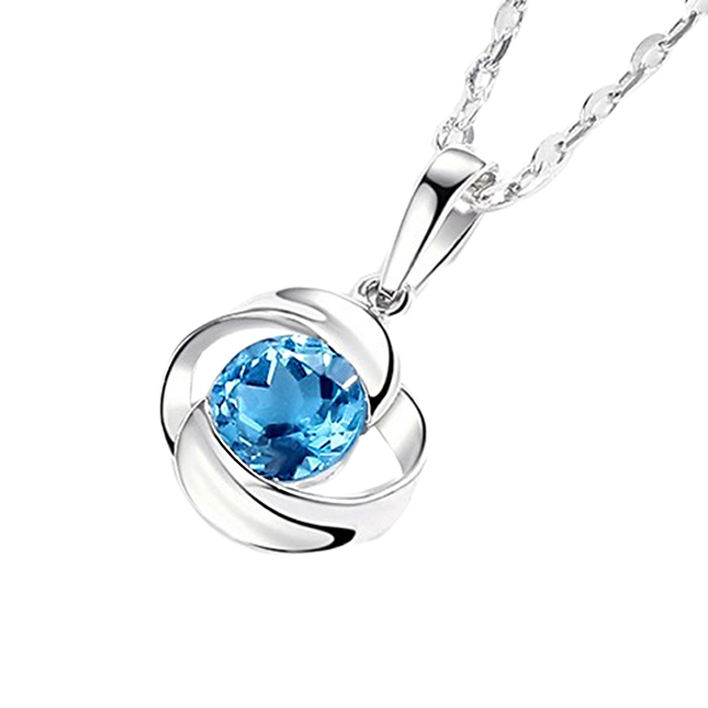 Grace 蓝托帕石项链