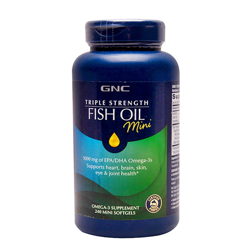 GNC 三倍浓缩鱼油胶囊