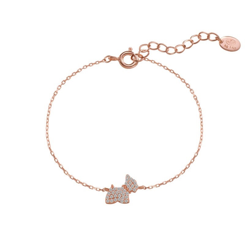 AGATHA镶钻小狗手链