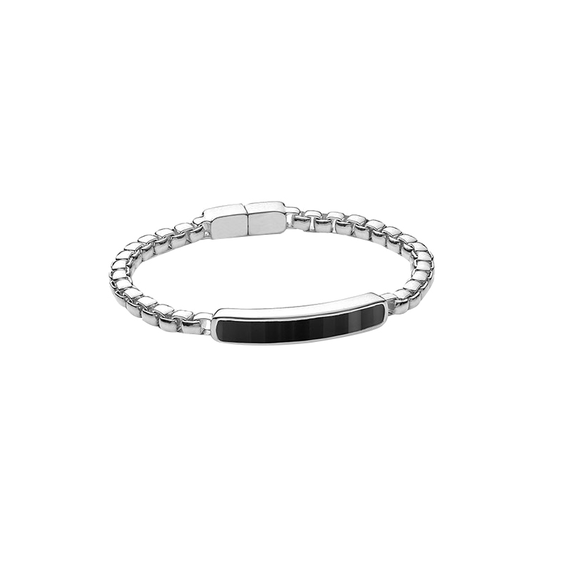 莫妮卡 925纯银男士手链