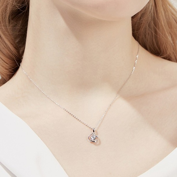 卡蒂罗 925银四叶草锁骨链