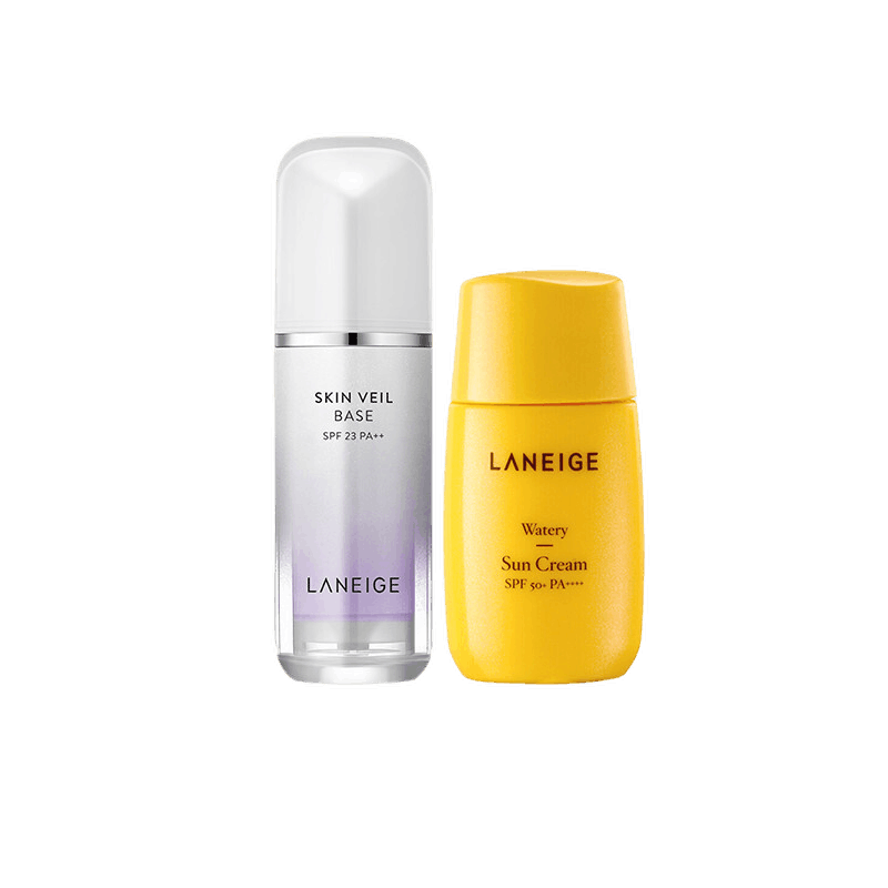 兰芝 防晒修颜组合护肤套装