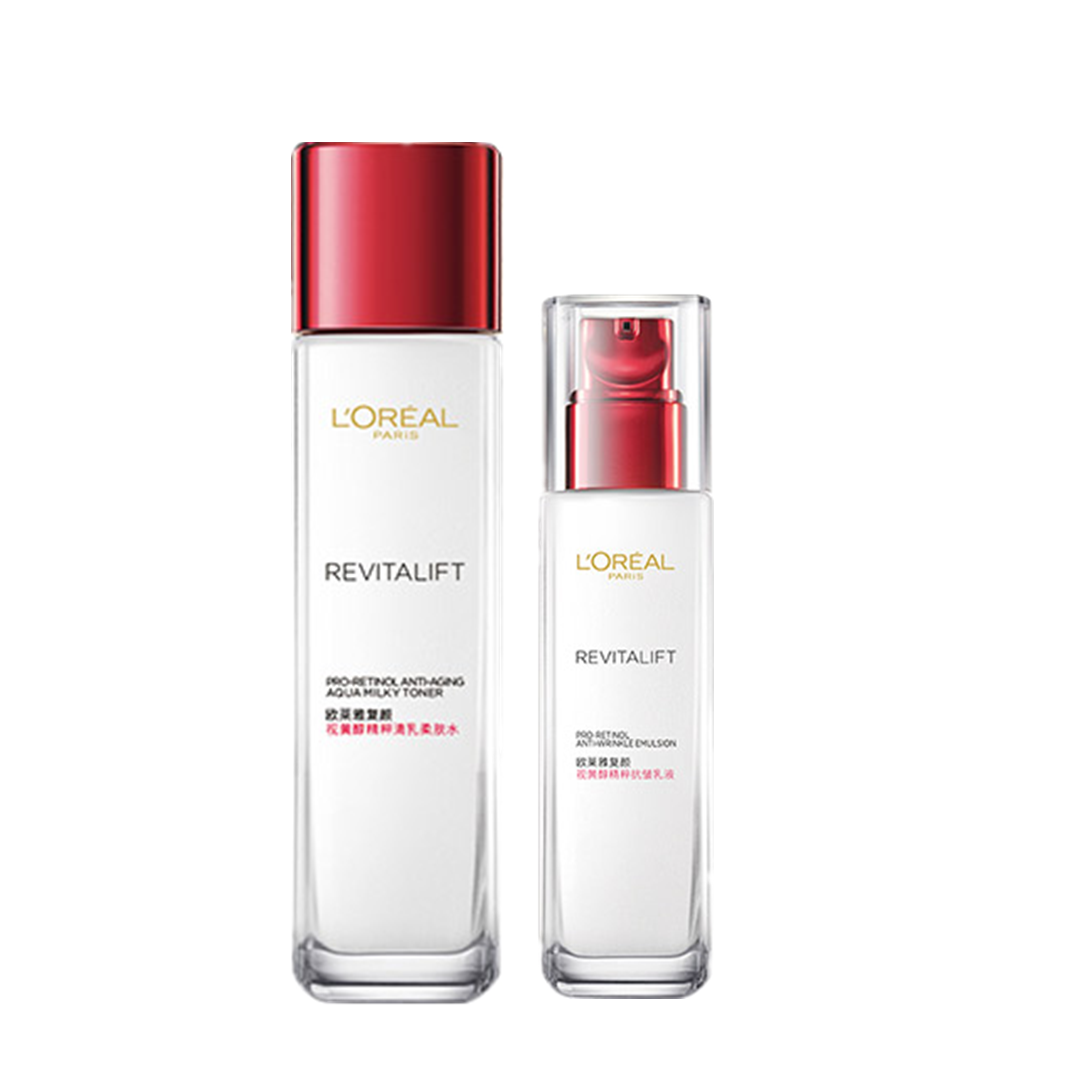 欧莱雅 黄醇精粹抗皱护肤套装