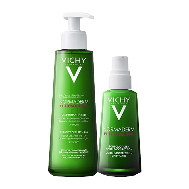 薇姿 小绿瓶清痘 护肤套装