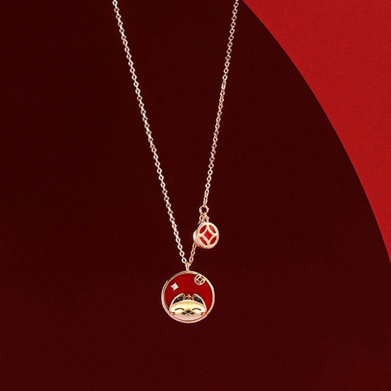 AJIDOU 宫廷御猫系列项链