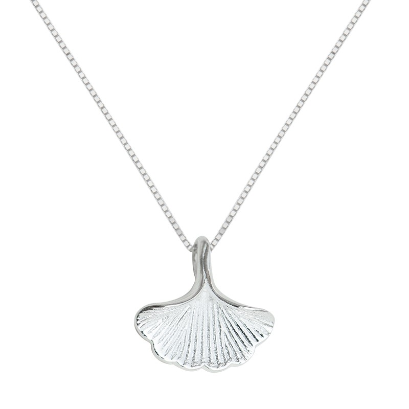 缔晶 925银银杏叶项链