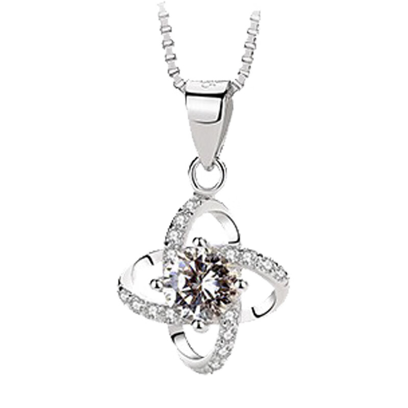 建禄 幸运四叶草项链