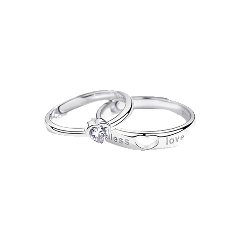 沫兰 甜蜜爱恋情侣对戒