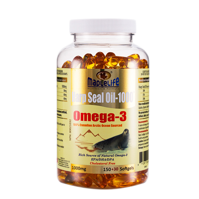 美柏 无腥味 海豹油软胶囊