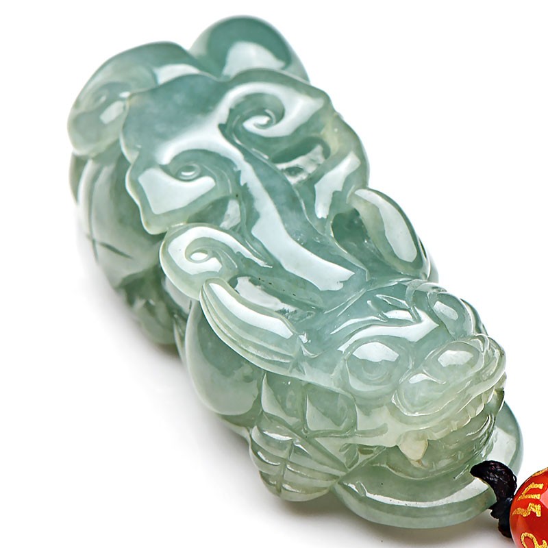 可玉可求 冰种貔貅翡翠吊坠