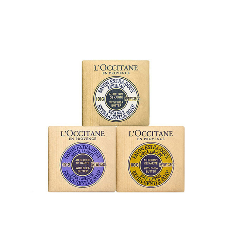 欧舒丹 乳木果洁肤 套装香皂