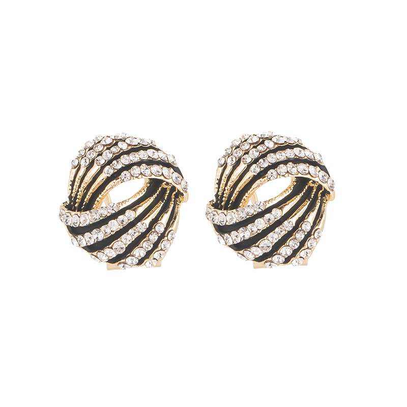 伊黛儿 圆形纹路 耳饰