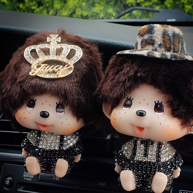 好车酷 创意可爱摇头蒙奇奇香水