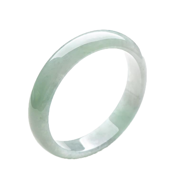 可玉可求 淡绿色冰种翡翠手镯