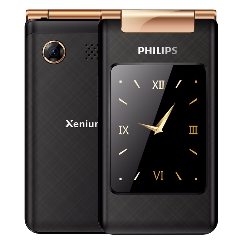 飞利浦 双屏翻盖老人手机