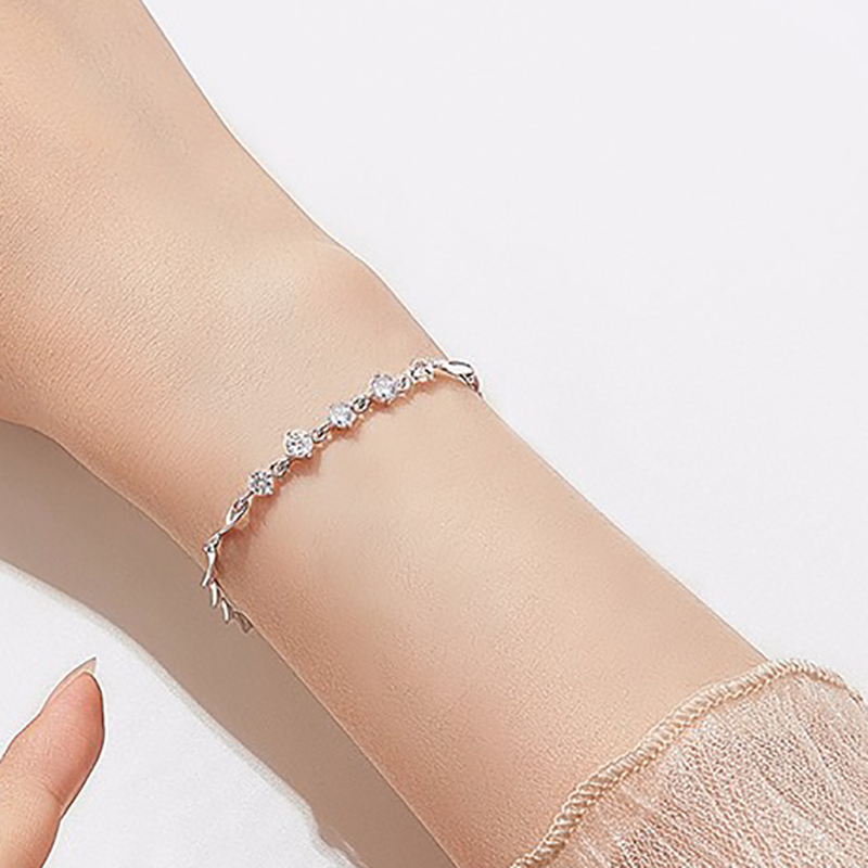 唯一 简约日韩版银手链