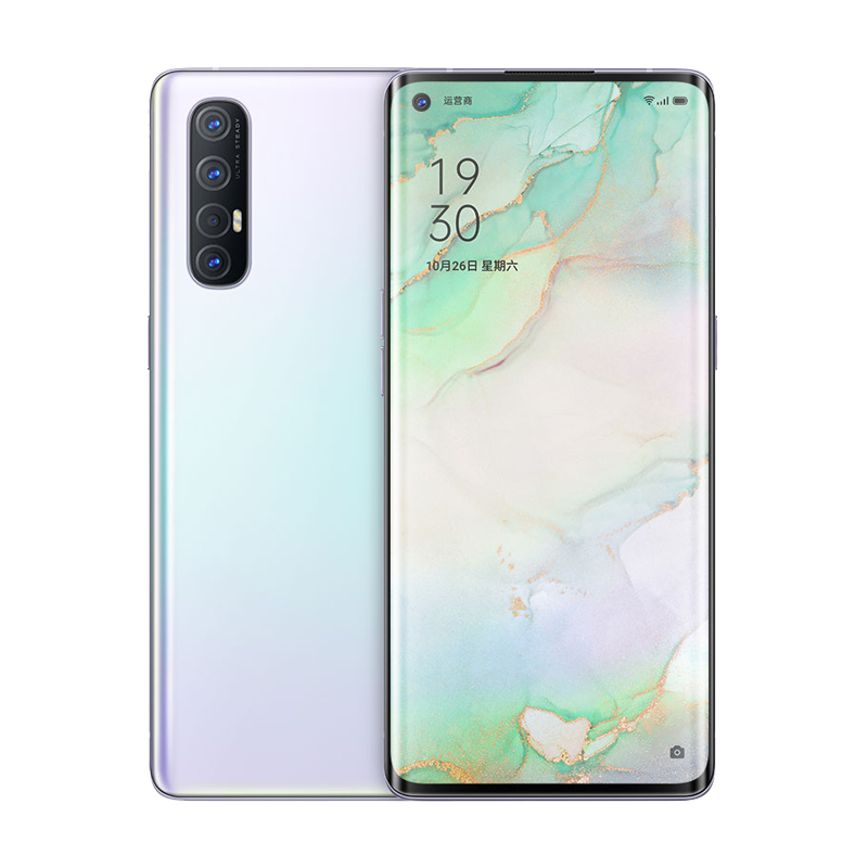 OPPO 雾月白曲面屏5G手机