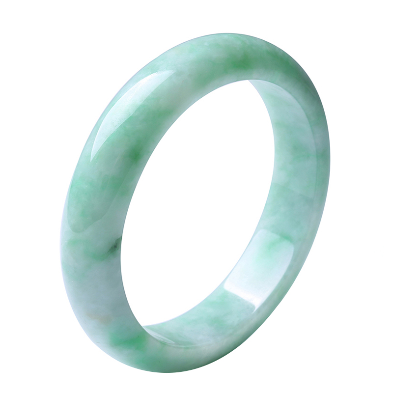 净心石 宽条翡翠手镯