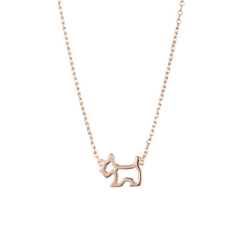 AGATHA 镂空小狗项链