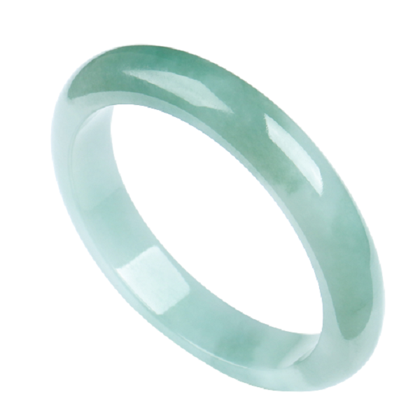 玉荔缘 天然翡翠油青玉手镯